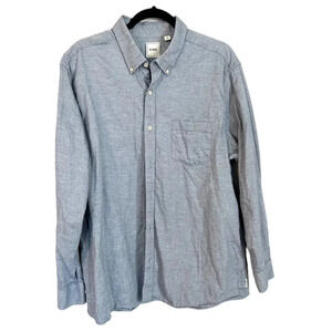 ROWM Men’s Long Sleeve Chambray Button Down Shirt Size XL GUC